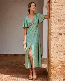 Polin et moi VESTIDOS INVITADA|FERIA>Vestido Largo Esmeralda Verde esmeralda