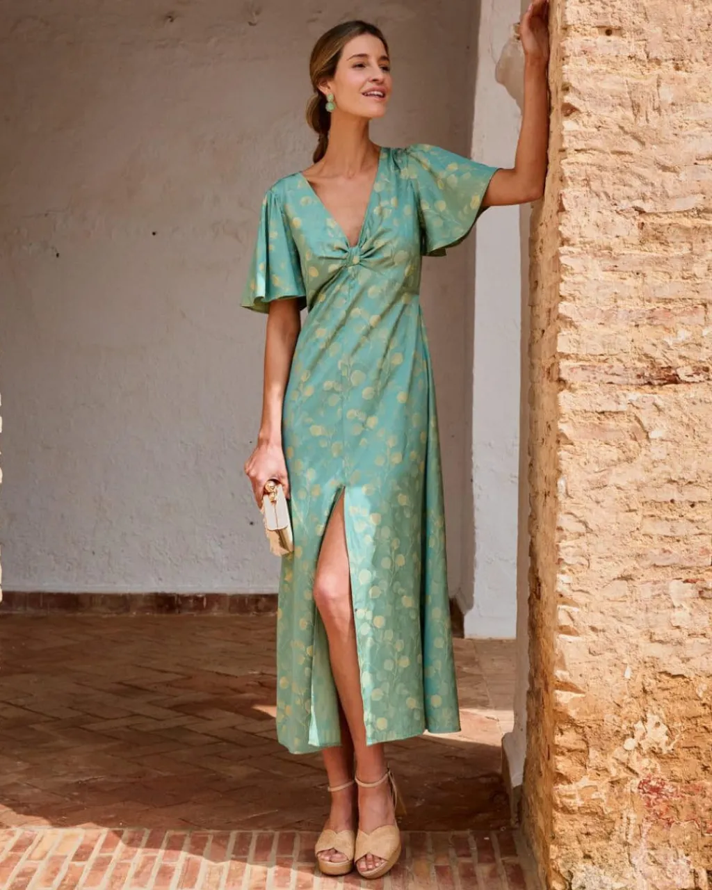 Polin et moi VESTIDOS INVITADA|FERIA>Vestido Largo Esmeralda Verde esmeralda