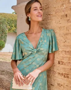 Polin et moi VESTIDOS INVITADA|FERIA>Vestido Largo Esmeralda Verde esmeralda