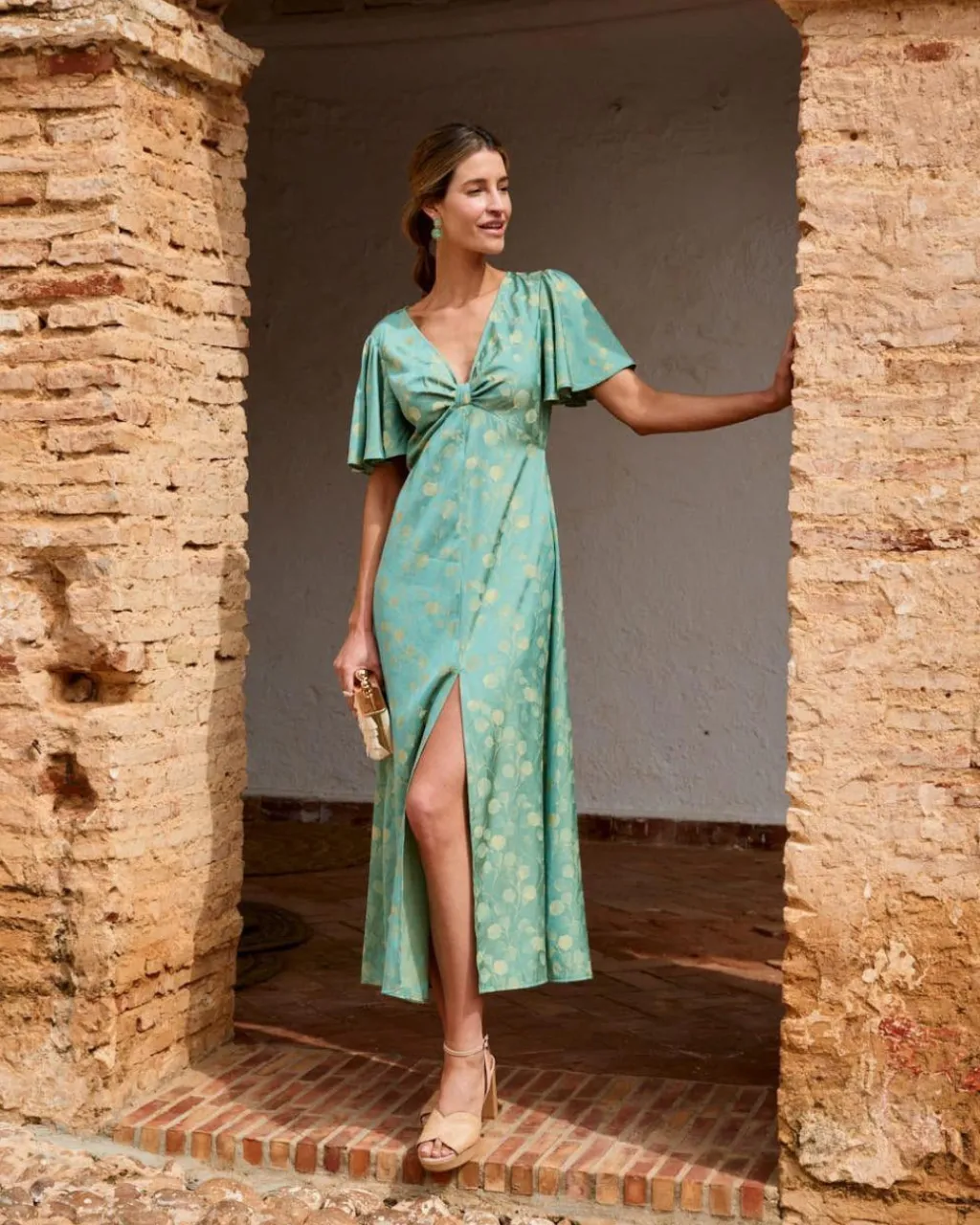 Polin et moi VESTIDOS INVITADA|FERIA>Vestido Largo Esmeralda Verde esmeralda