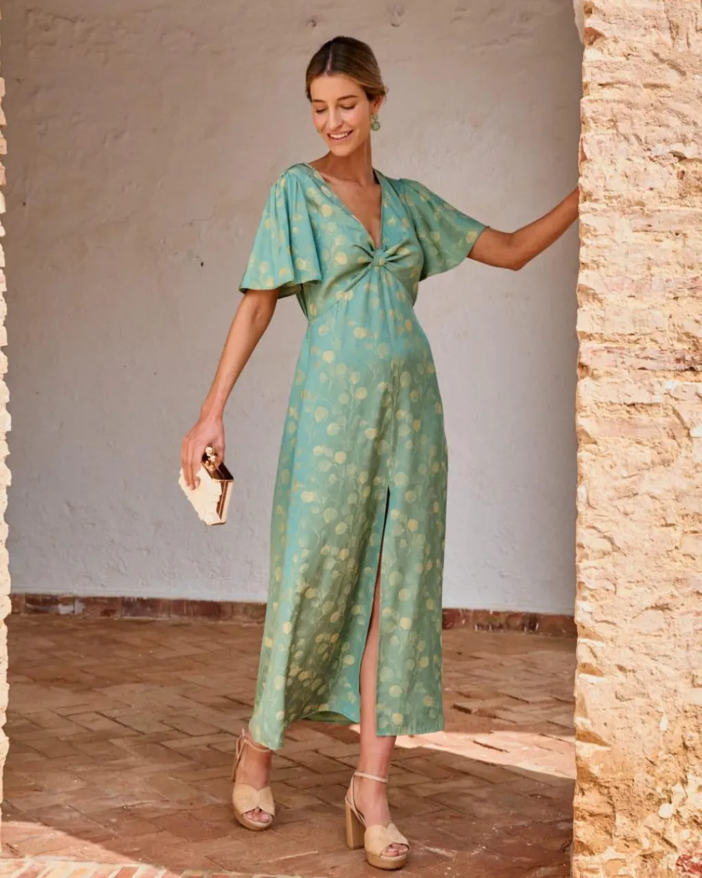 Polin et moi VESTIDOS INVITADA|FERIA>Vestido Largo Esmeralda Verde esmeralda