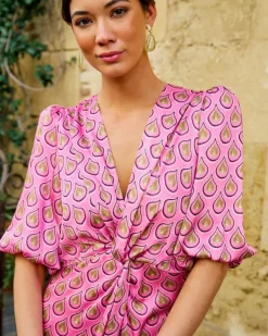 Polin et moi FERIA>Vestido Largo Francis Rosa