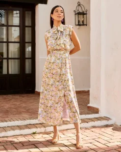 Polin et moi FERIA|VESTIDOS INVITADA>Vestido Largo Nely verde bosque