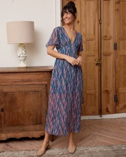 Polin et moi VESTIDOS Y MONOS>Vestido Largo Océano PETROLEO