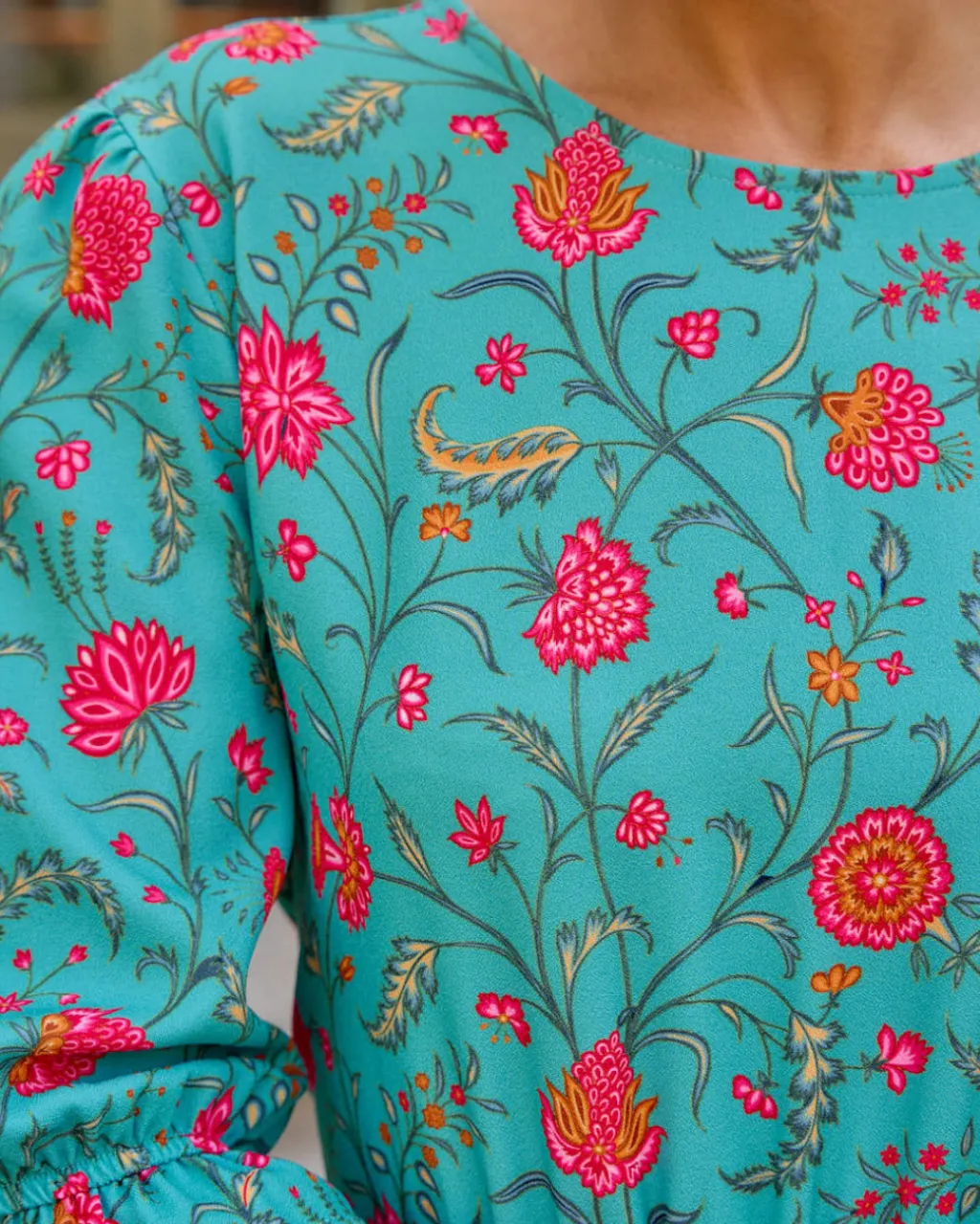 Polin et moi FERIA>Vestido Midi María Isabel TURQUESA