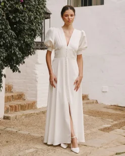 Polin et moi NOVIA>Vestido Novia Cala blanco