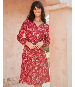 Polin et moi VESTIDOS Y MONOS>Vestido Nudo Aida Rojo