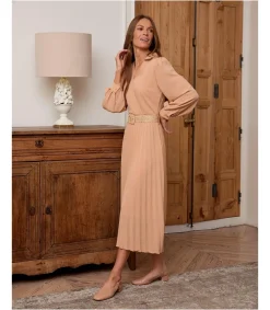 Polin et moi VESTIDOS Y MONOS>Vestido Plisado Mindy Maquillaje