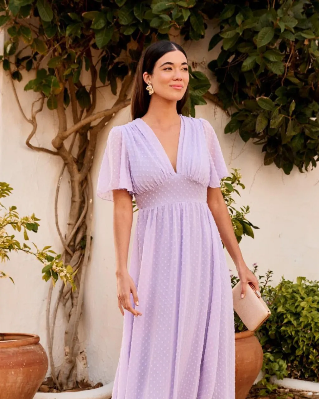 Polin et moi VESTIDOS INVITADA>Vestido Plumeti Ikia Lila
