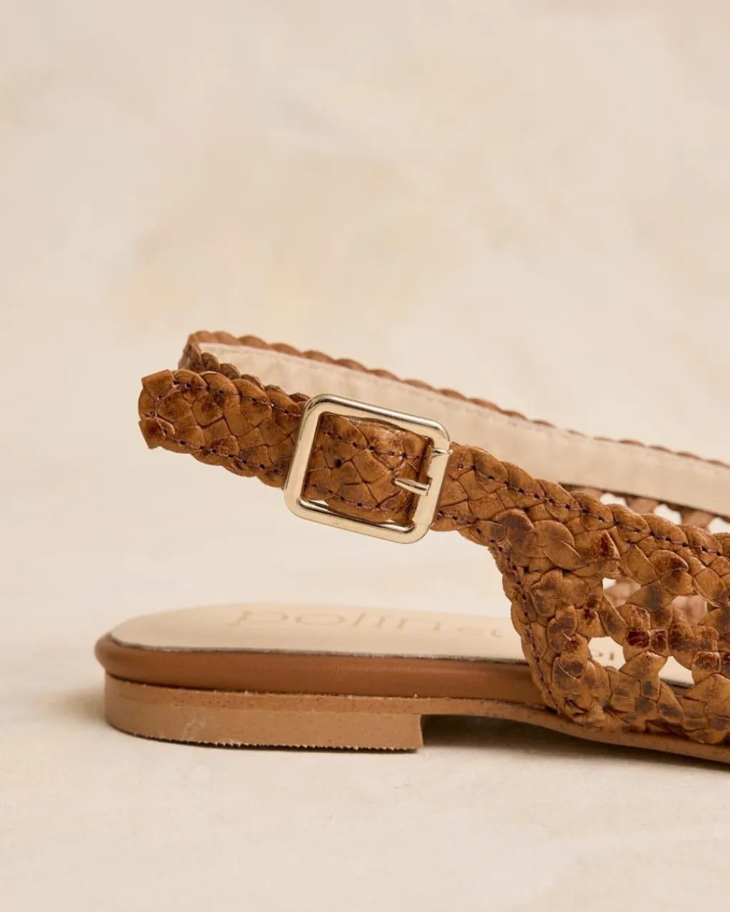 Polin et moi TRENZADOS|BAILARINAS>Zapato Plano Minia Cuero