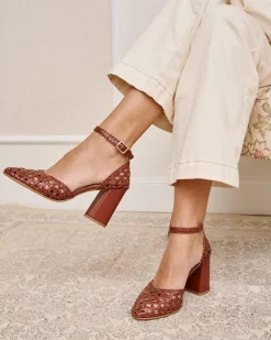 Polin et moi ZAPATOS DE TACÓN|TRENZADOS>Zapato Trenzado Calmia Marrón